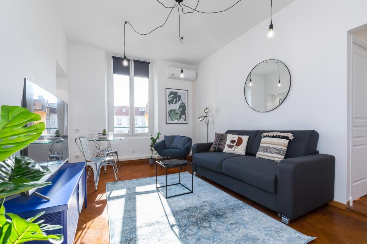 7 Medecin - Place Massena - Central 2P - Lumineux - Climatise Nice Luaran gambar