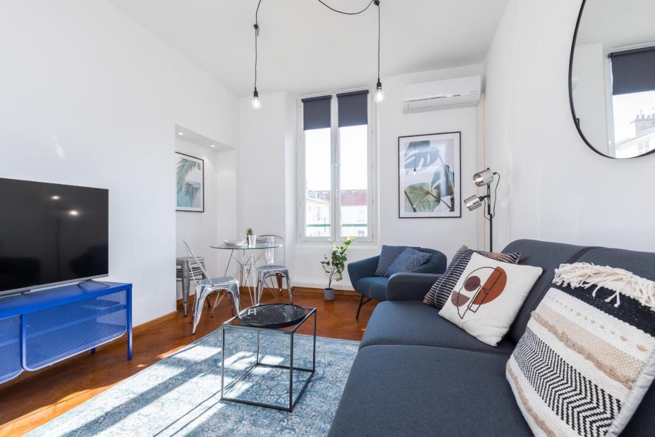 7 Medecin - Place Massena - Central 2P - Lumineux - Climatise Nice Luaran gambar