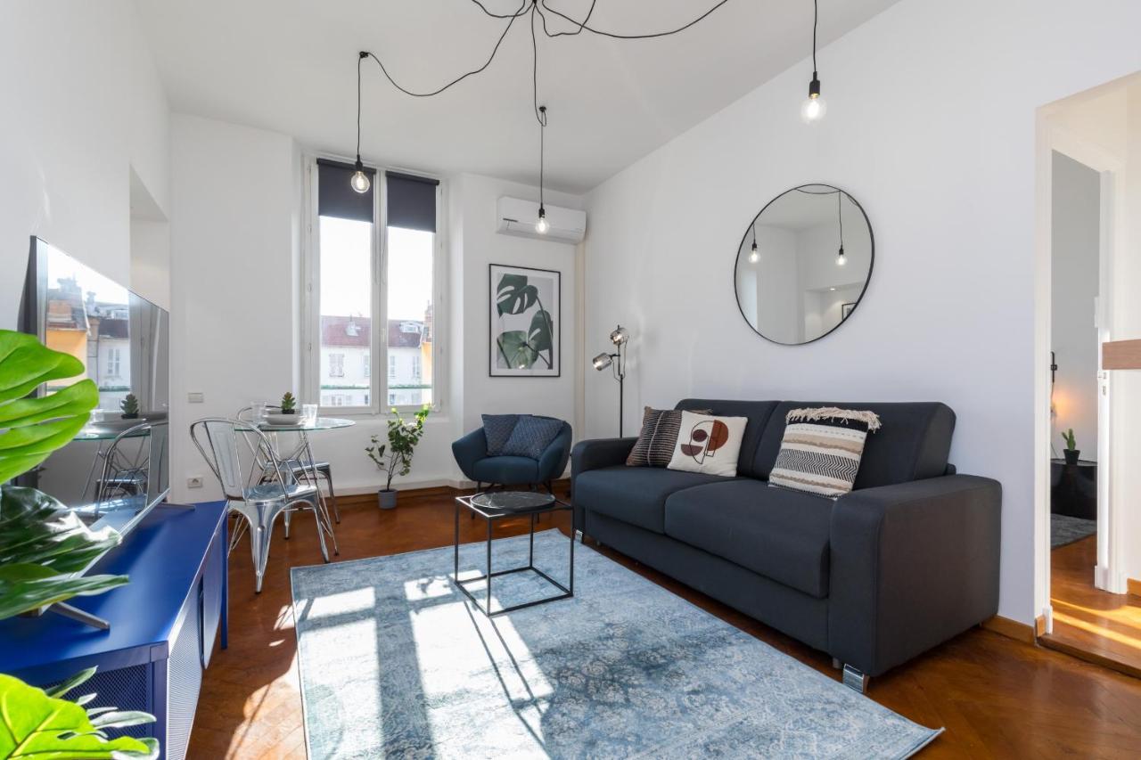 7 Medecin - Place Massena - Central 2P - Lumineux - Climatise Nice Luaran gambar